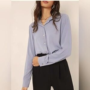 Sag Harbor Always in Style Button Down Shirt Size 18 Button Cuff Sleeves